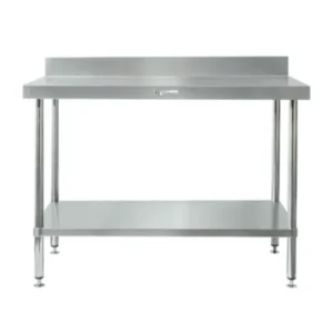 Work Bench with Splashback 700mm Deep Simply Stainless SS02.7