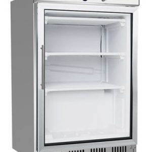 Thermaster Stainless Steel Display Freezer with Glass Door HF200G S/S
