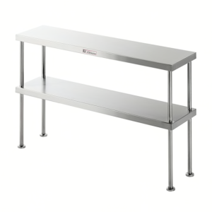Double Bench Over Shelf 300mm Deep Simply Stainless, Various Lengths