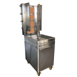 Semi-Automatic Kebab Machine with Built in Bain Marie 4 Burner HO4BMSB