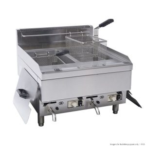 Gasmax Countertop 2x10Ltr Gas Fryer JUS-TRC-2
