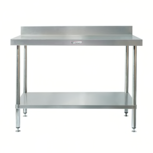 Work Bench with Splashback 700mm Deep Simply Stainless, Various Lengths