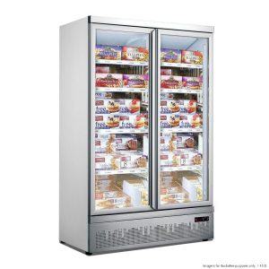 Thermaster 2 Door Supermarket Freezer White LG-1000GBMF