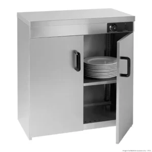 Elementry-Stainless-Steel-Double-Cabinet-Plate-Warmer-120-Plates-(PW-DE)_Caterware