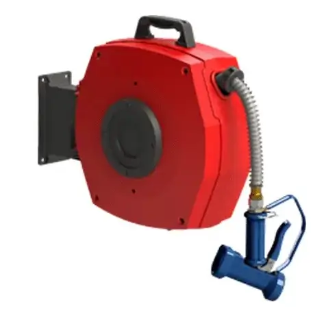 Global Hose Reel (With Gun) Hot Wash Anti Kink 15 Meters (GTHR1215REDSG)