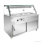Thermaster-1460mm-Heated-Bain-Marie-Food-Glass-Display-4x1:1-GN-(PG150FE-XG)_Caterware