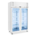Williams Pearl Display Fridge Top Mounted 2 Glass Door White Colourbond (HP2GW)