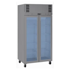 Williams-Pearl-Display-Fridge-Top-Mounted-2-Slimline-Glass-Doors-Stainless-Steel-(HPR2GS)_Caterware