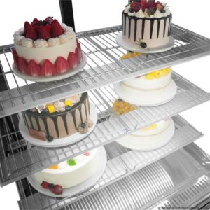 refrigerated cake display