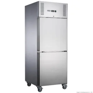 FED-X-600Ltr-Upright-Fridge-Stainless-Steel-Split-2-x-1:2-Doors-(XURC600S1V)_Caterware