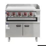 GasMax-5-Burner-Gas-Griddle-and-Gas-Toaster-with-Cabinet-(GGS-36)_Caterware