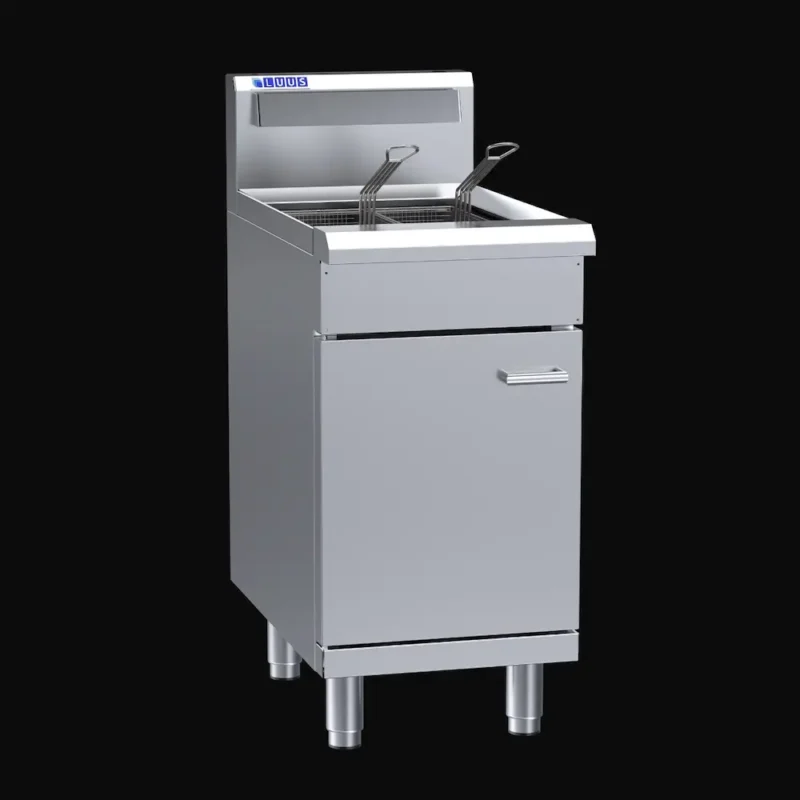 Luus 2 Basket V-Pan Gas Fryer (FV-45)