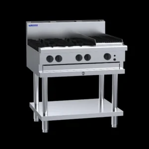Luus Cooktop 4 Burner/30cm Chargrill on Stand (CS-4B3C)