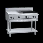 Luus Cooktop 60cm Hotplate/60cm Chargrill on Stand (CS-6P6C)