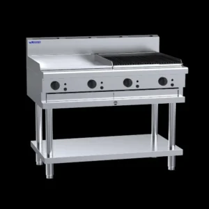 Luus Cooktop 60cm Hotplate/60cm Chargrill on Stand (CS-6P6C)