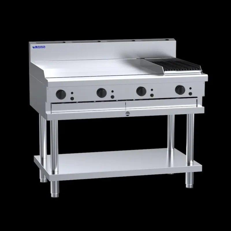 Luus Cooktop 90cm Hotplate/30cm Chargrill on Stand (CS-9P3C)