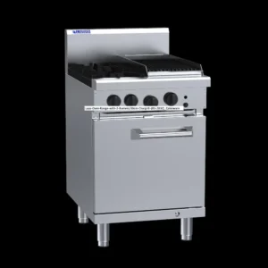 Luus Oven Range with 2 Burners/30cm Chargrill (RS-2B3C)