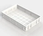 Pizza Tray 100mm Deep Perforated White (PTG0133)