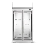 Skope 2 Glass Door White Upright Display or Storage Freezer with Ice Shelf (TMF1000N-Ice)