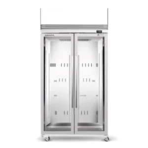 Skope 2 Glass Door White Upright Display or Storage Freezer with Ice Shelf (TMF1000N-Ice)