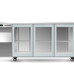 Skope BB.3.GSW BackBar 3 Glass Swing Door Fridge Black or White