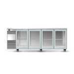 Skope BB.4.GSW BackBar 4 Glass Swing Door Fridge Black or White