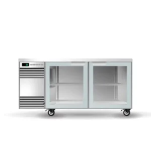 Skope BackBar 2 Glass Swing Door SlimLine Fridge Stainless Steel (SL.2.GSW)
