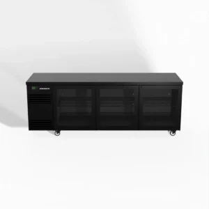 Skope BackBar 3 Glass Swing Door CounterLine Fridge Black or White (CL.3.GSW-B/W)