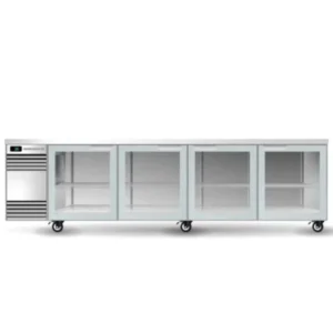 Skope BackBar 4 Glass Swing Door CounterLine Fridge Stainless Steel (CL.4.GSW-SS)