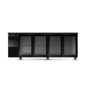 Skope BackBar 4 Glass Swing Door Fridge Black or White (BB.4.GSW)