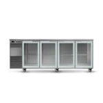 Skope BackBar 4 Glass Swing Door Fridge Stainless Steel (BB.4.GSW-SS)