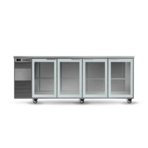 Skope BackBar 4 Glass Swing Door Fridge Stainless Steel (BB.4.GSW-SS)
