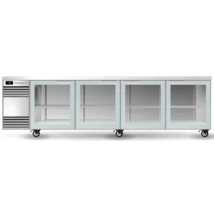 Skope BackBar 4 Glass Swing Door SlimLine Fridge Stainless Steel (SL.4.GSW)