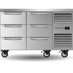Skope ProSpec Six Drawer Two Bay Underbench GN 1/1 Right Hand Fridge (PG11.UBR.2.D6.RH)