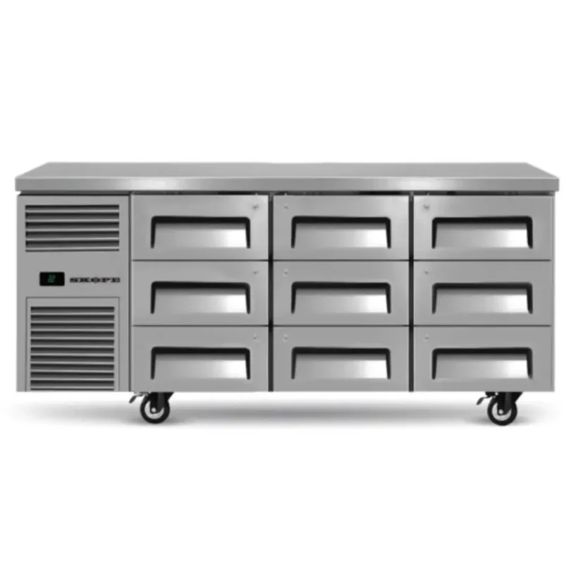 Skope ReFlex 9 Drawer Underbench GN 1/1 Fridge (RF7.UBR.3.D9)