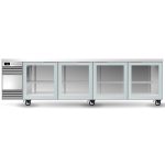 Skope SL.4.GSW BackBar 4 Glass Swing Door SlimLine Fridge Black or White