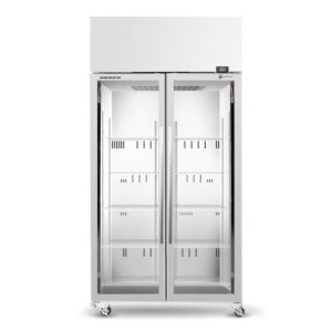 Skope TME1000N-A 2 Glass Door White Upright Display or Storage Fridge