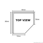 0900-7-WBCB:H Corner Table