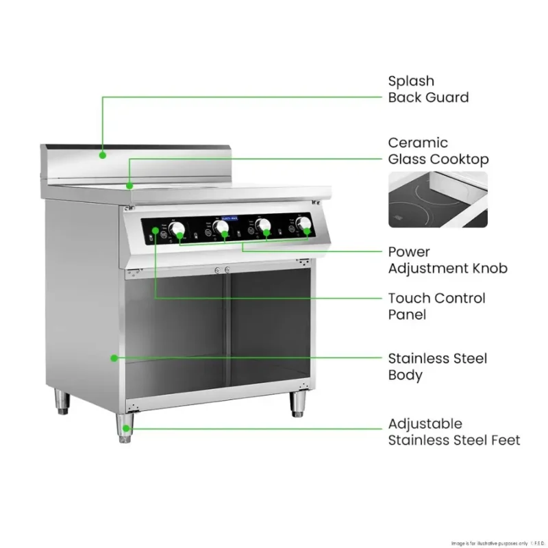 EIC7-800P Commercial Induction Stove