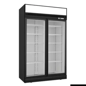 Thermaster-Upright-Display-Freezer-2-Door-Black-1006Ltr-(LG-1006DF)_Caterware