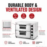BakerMax Countertop Double Deck Electric Pizza Oven (EP-2T) - Image 6