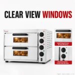 BakerMax Countertop Double Deck Electric Pizza Oven (EP-2T) - Image 7