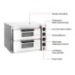BakerMax Countertop Double Deck Electric Pizza Oven (EP-2T) - Image 2