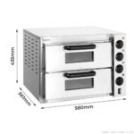 BakerMax Countertop Double Deck Electric Pizza Oven (EP-2T) - Image 11
