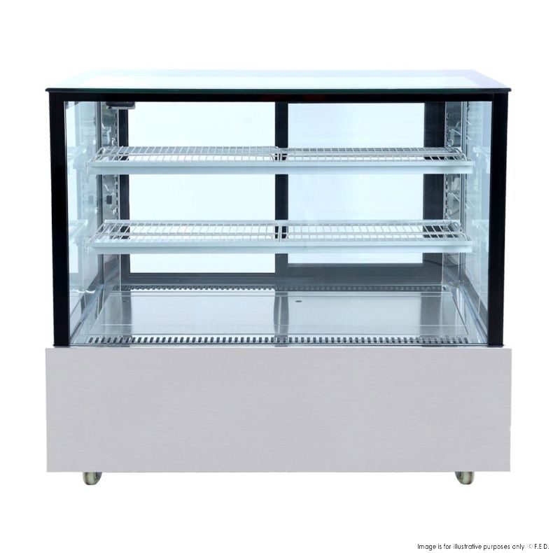 Bonvue 1200mm Black Trim Short Modern Cold Display (SSU120-2XB)