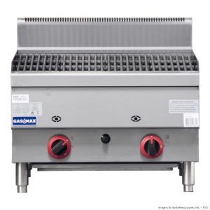 Gasmax Countertop 2 Burner Chargrill with Lava Rock Shelve (JUS-TRH60E)