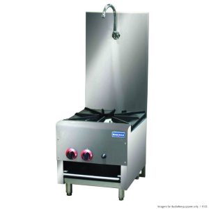 Gasmax Stock Pot Cooker Gas Dual Ring Single Burner with Built in Faucet (RB-1B)