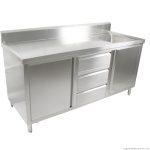 Modular Systems 2100mm Kitchen Tidy Cabinet with Sink, Drawers & Doors (SC-6-2100R-H)