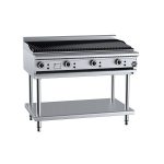B&S Black 120cm Charbroiler on Stand (CBR-12)