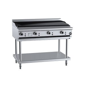 B&S Black 120cm Charbroiler on Stand (CBR-12)